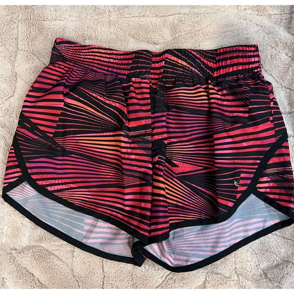 Women's Danskin Pink, Black, and Orange Mix Athletic Shorts